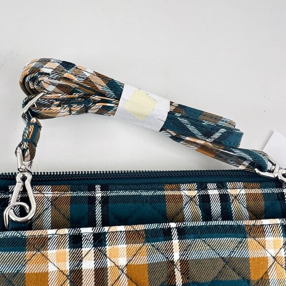 Vera Bradley RFID Wallet Crossbody in Cotton Orchard Plaid  NWT Brand New - Picture 4 of 7